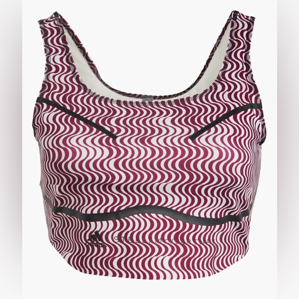 Adidas by Stella McCartney Wavy Purple Crop Top